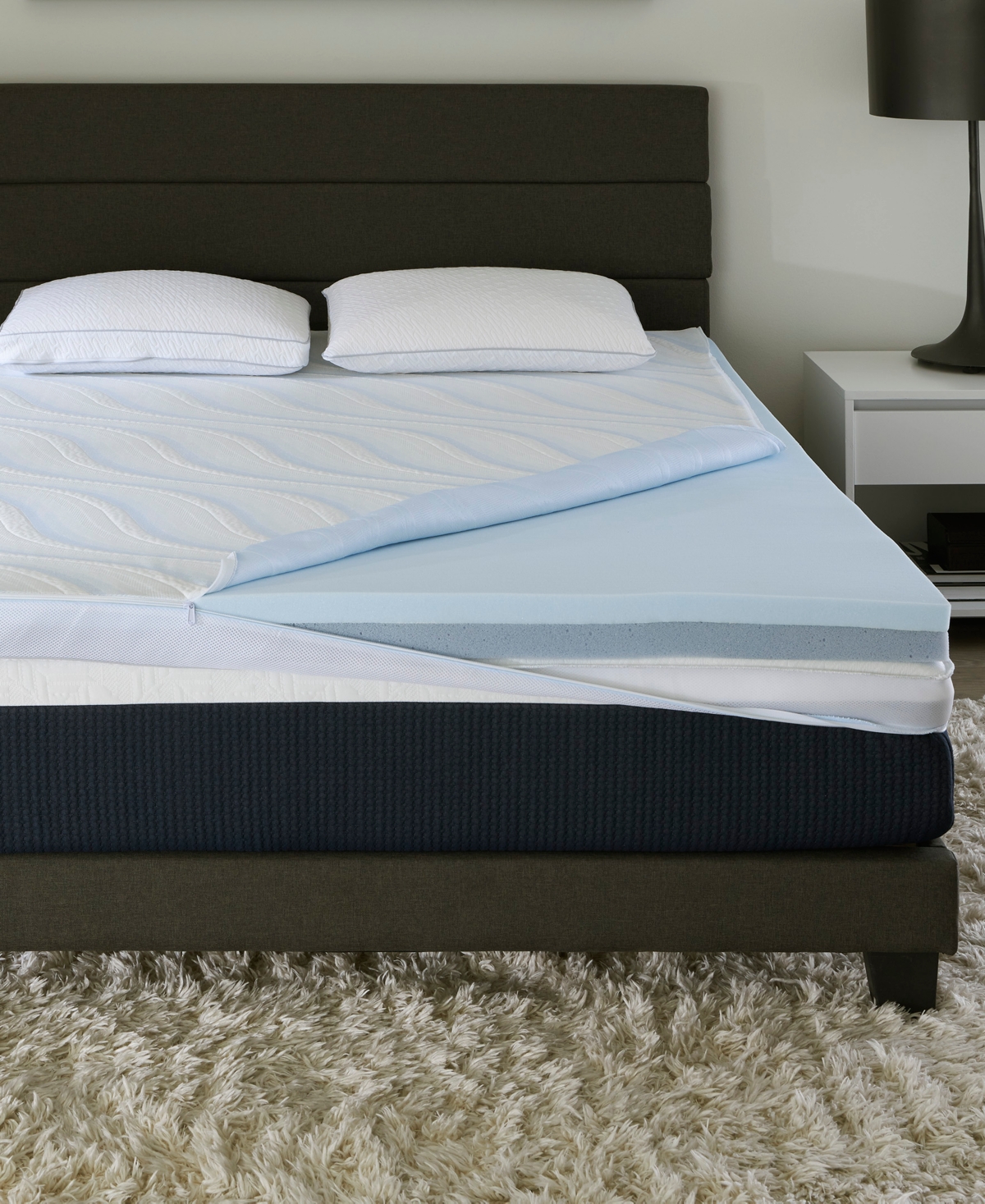 Comfort Tech 3" Dual Comfort Foam Mattress Topper, King