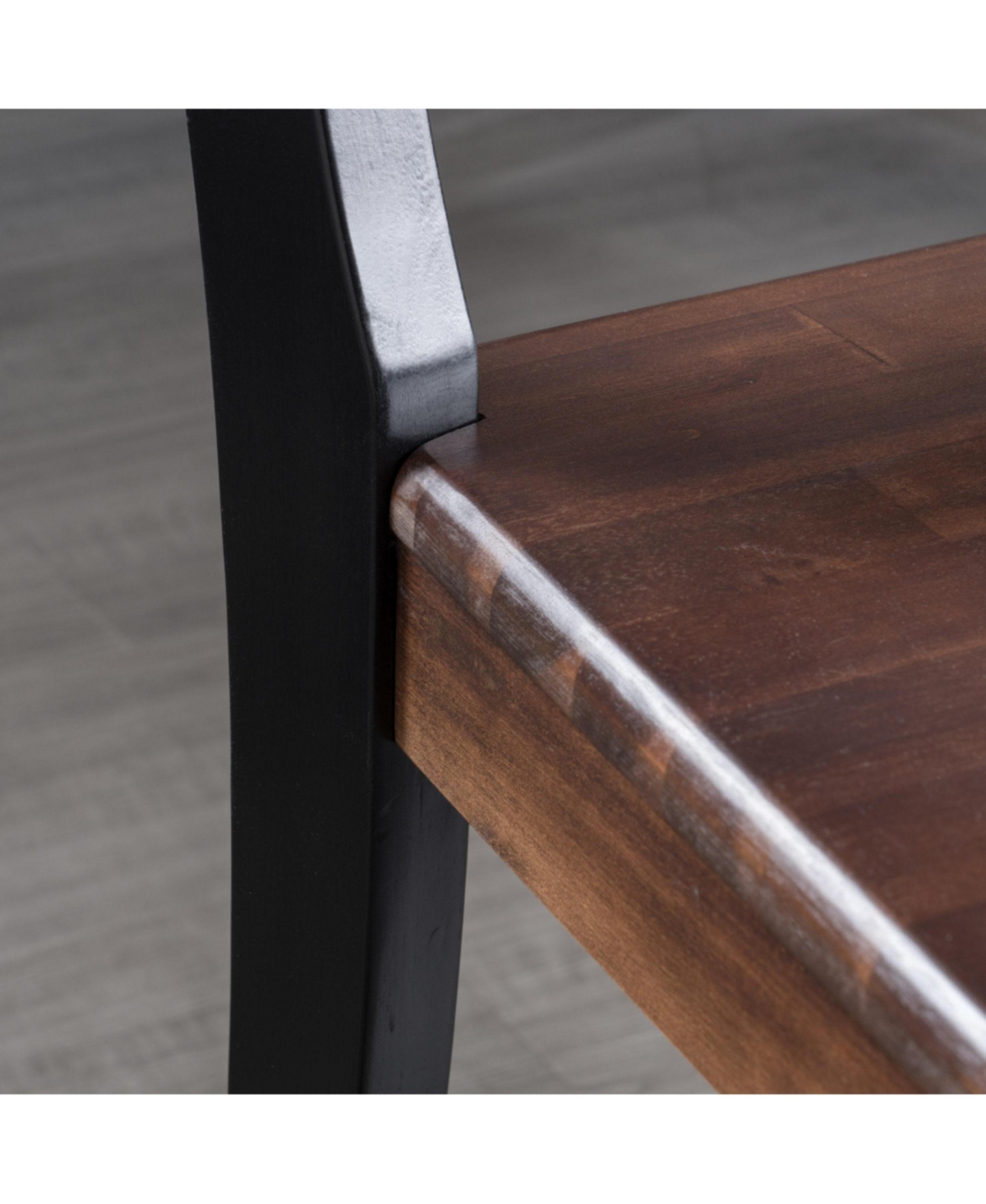 Streamdale Farmhouse Dining Chair Set (2) Rustic, Stylish, Durable Acacia Wood