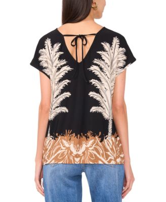 Women's Round-Neck Caftan Blouse