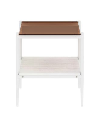 Tempered Glass Coffee Table with End Table