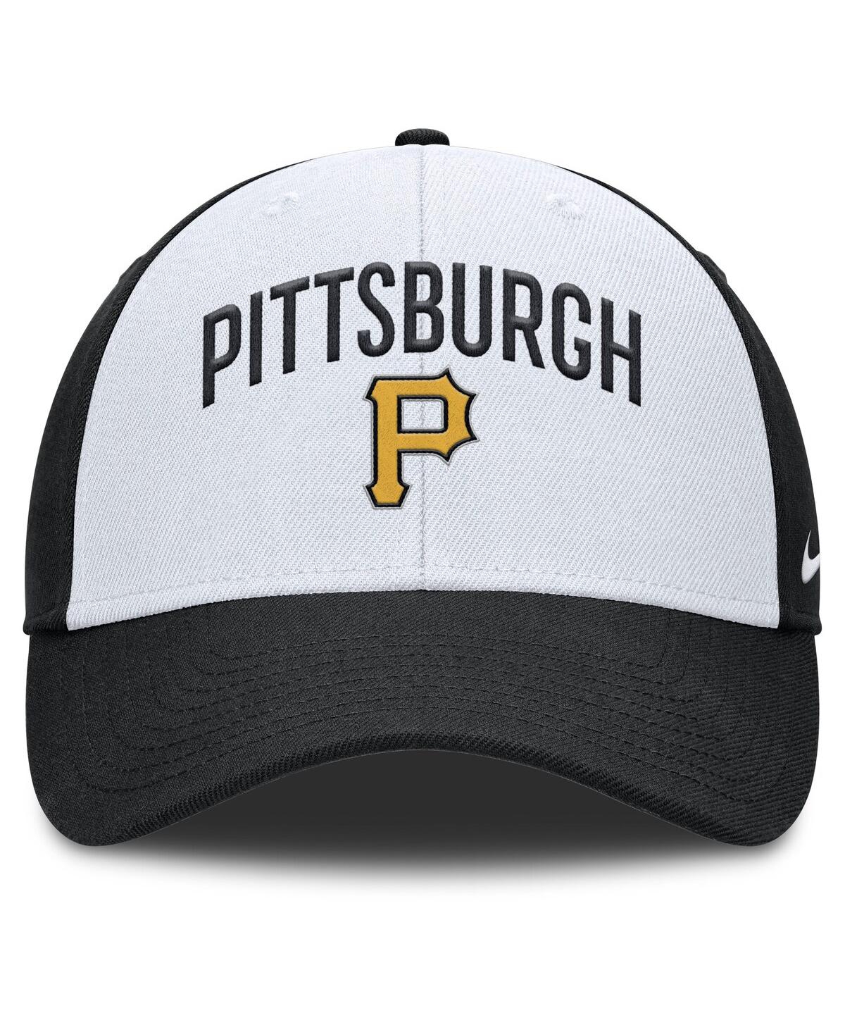 Nike Men's White/black Pittsburgh Pirates Club Performance Adjustable Hat