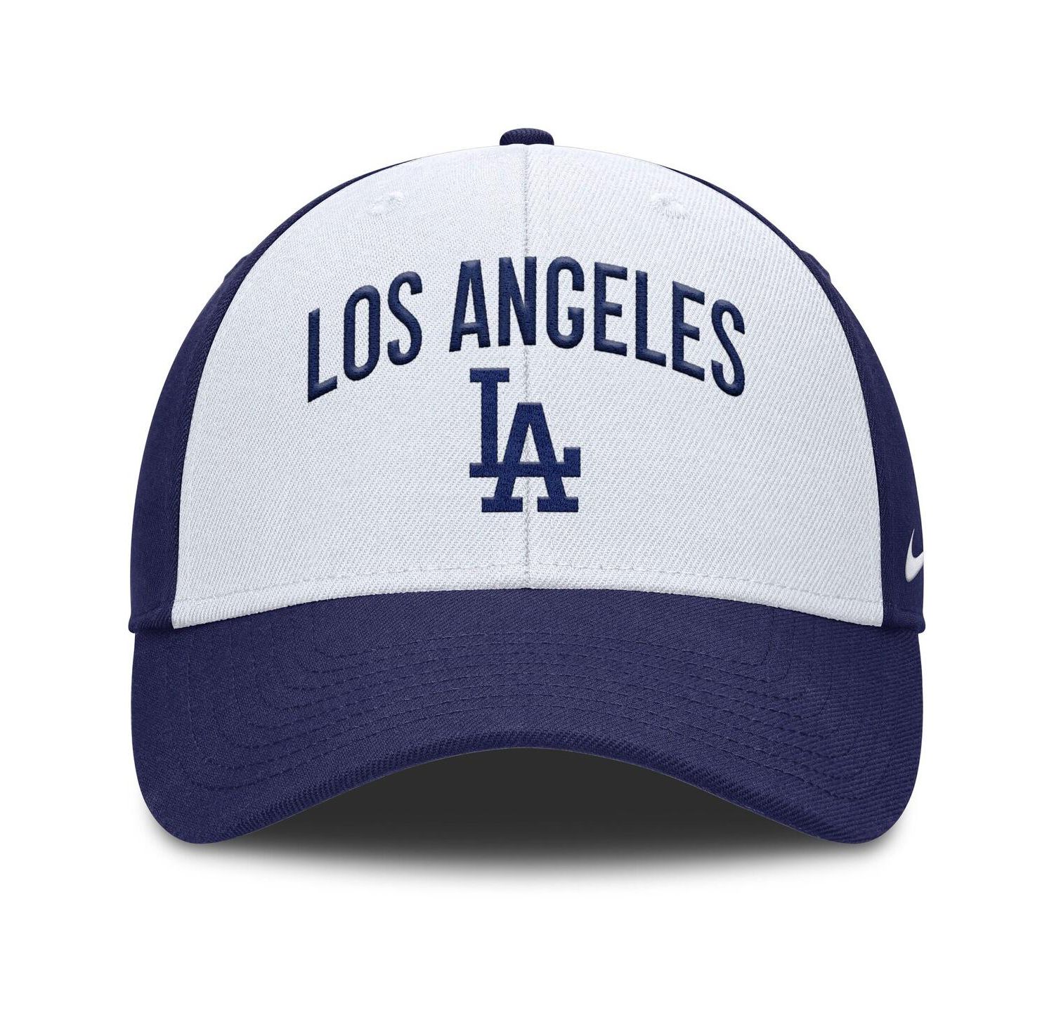 Men's White/Royal Los Angeles Dodgers Club Performance Adjustable Hat