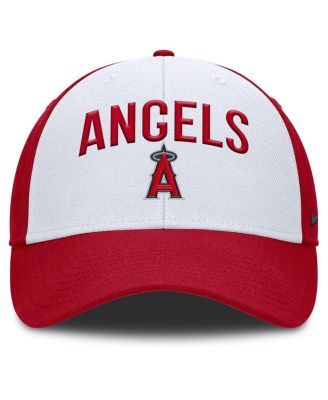 Мужская белая/красная кепка Nike Los Angeles Angels Club Performance с регулируемой посадкой