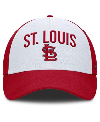 Мужская бело-красная кепка Nike St. Louis Cardinals Club Performance с регулируемой посадкой