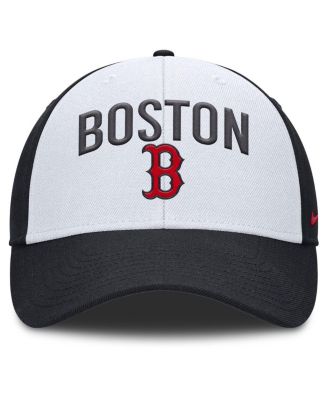 Мужская белая/темно-синяя бейсболка Nike Boston Red Sox Club Performance с регулируемой посадкой