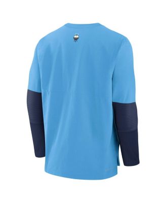 Мужская светло-голубая футболка с длинным рукавом Milwaukee Brewers Authentic Collection City Connect от Nike, легкая футболка с тремя смесями для игроков