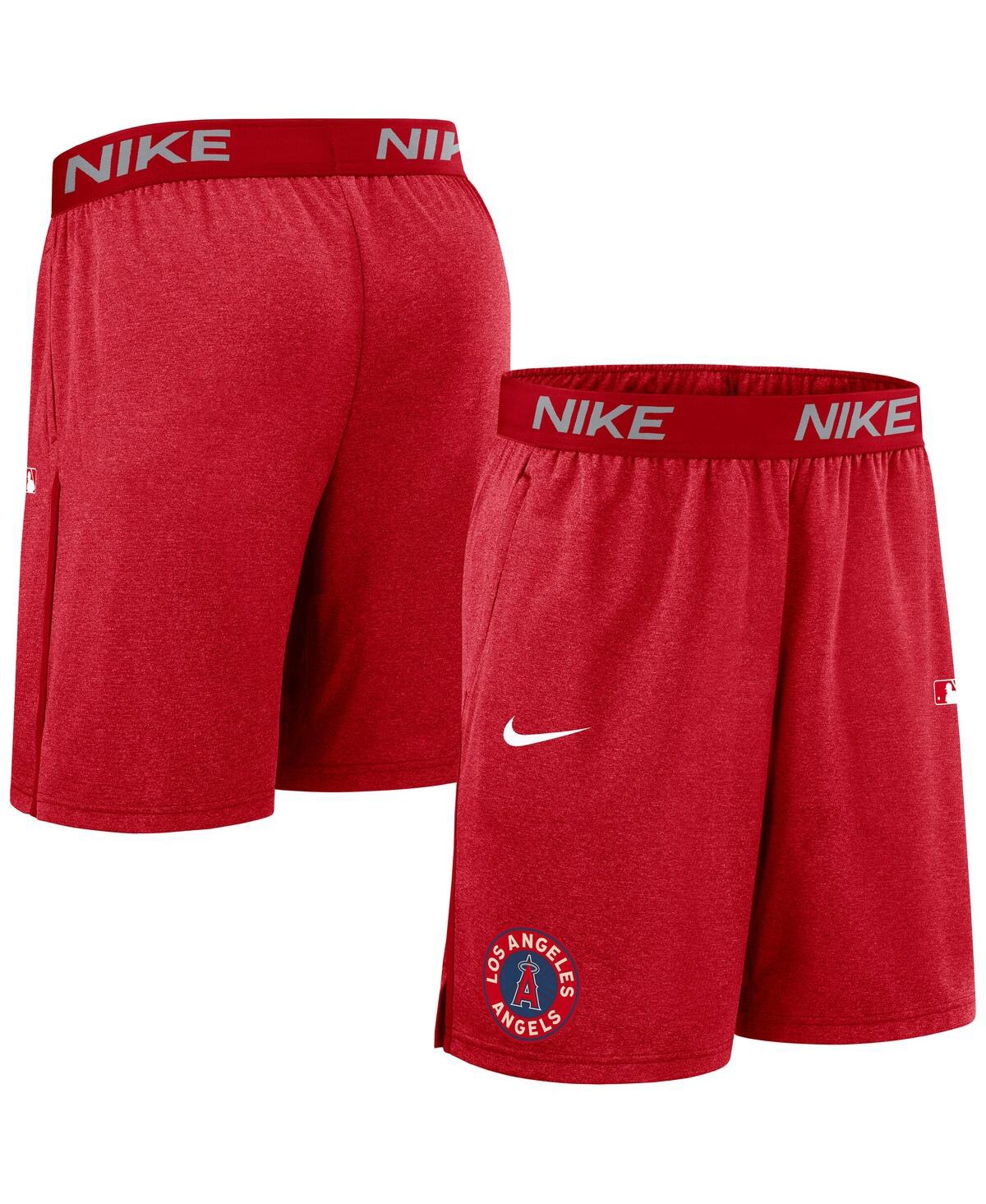 Nike Men's Red Los Angeles Angels Authentic Collection City Connect Performance Knit Shorts - Red