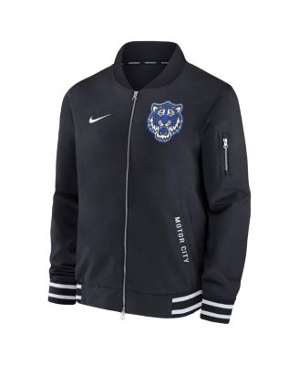 Мужская черная куртка-бомбер Nike Detroit Tigers Authentic Collection City Connect на полной молнии от Nike
