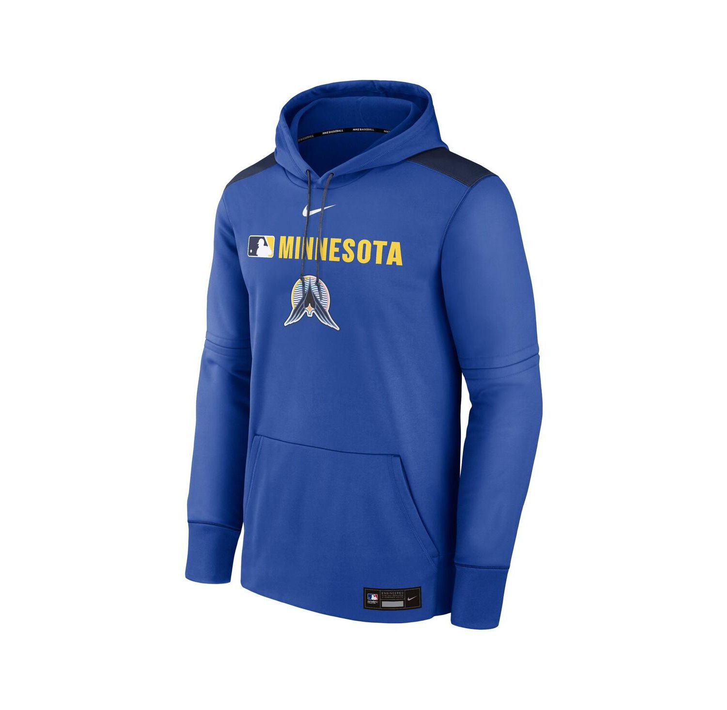 Men's Royal Minnesota Twins Authentic Collection City Connect Therma Pullover Hoodie