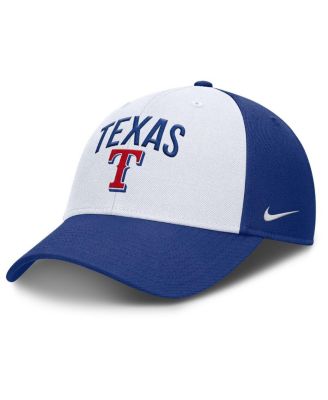 Nike - Men's White/Royal Texas Rangers Club Performance Adjustable Hat