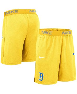 Nike - Men's Gold Boston Red Sox Authentic Collection City Connect Performance Knit Shorts