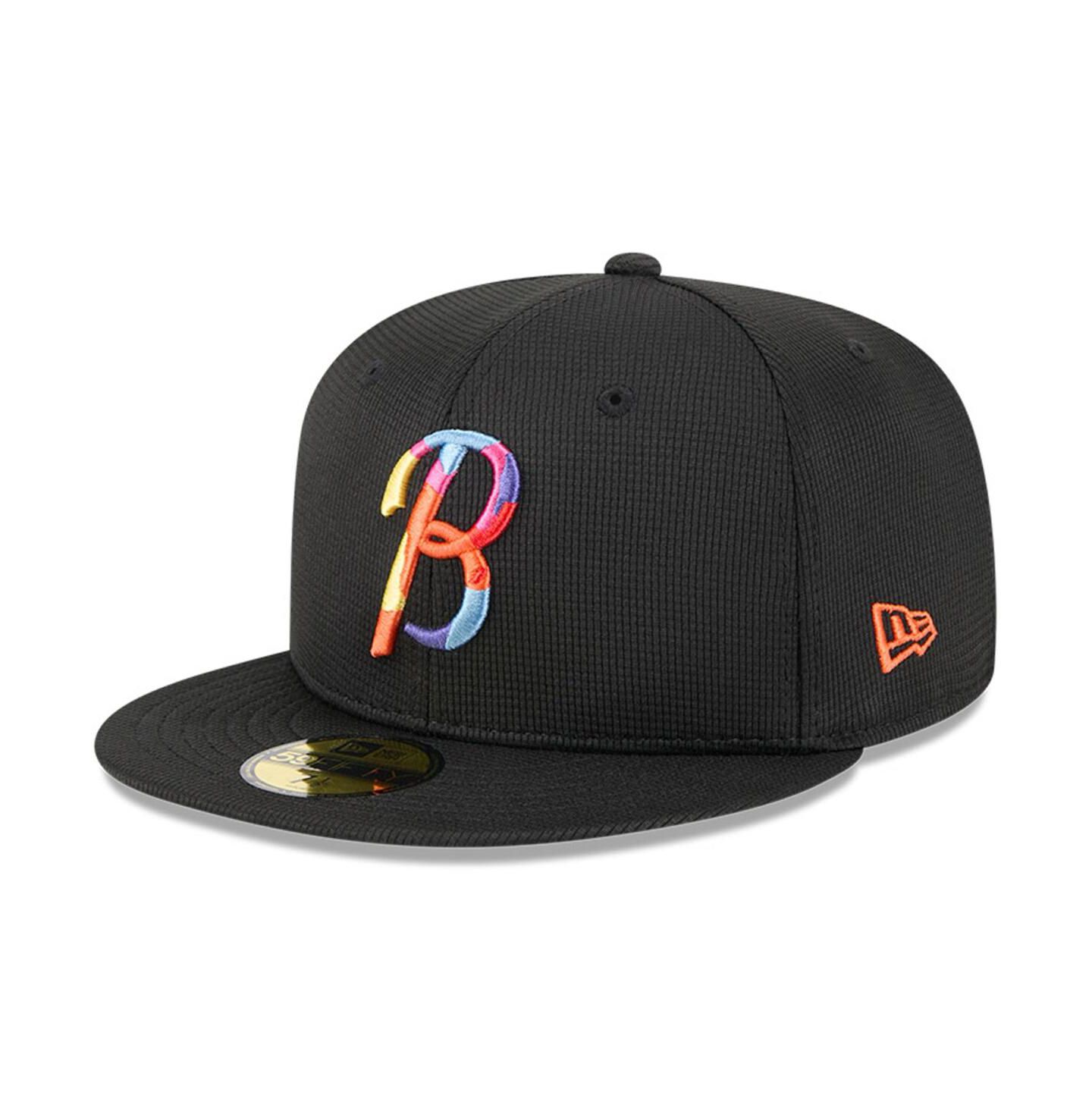 Мужская кепка New Era Black Baltimore Orioles City Connect Batting Practice 59FIFTY Fitted Hat — фото 1