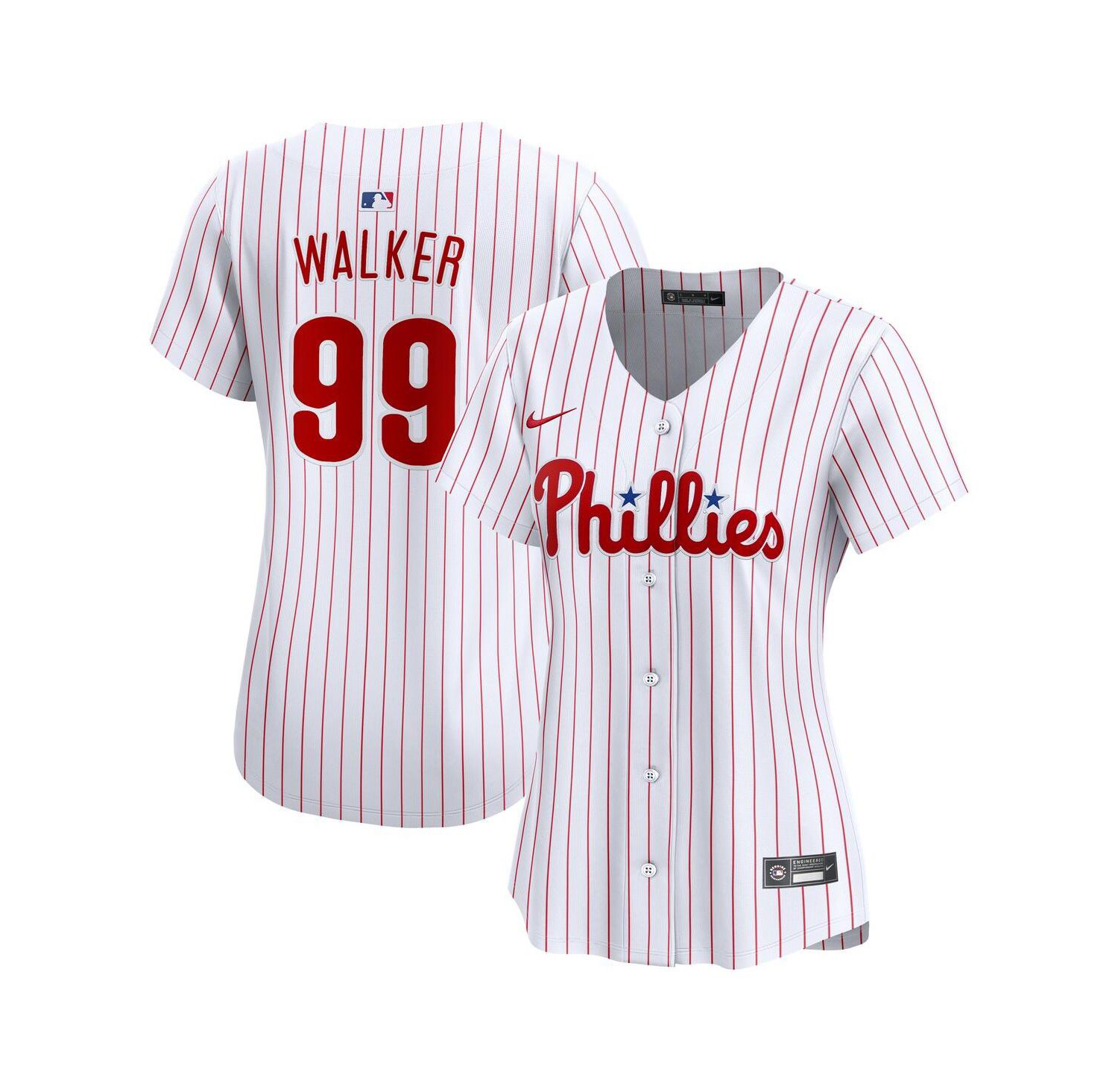 Women's Taijuan Walker White Philadelphia Phillies Home Limited Jersey