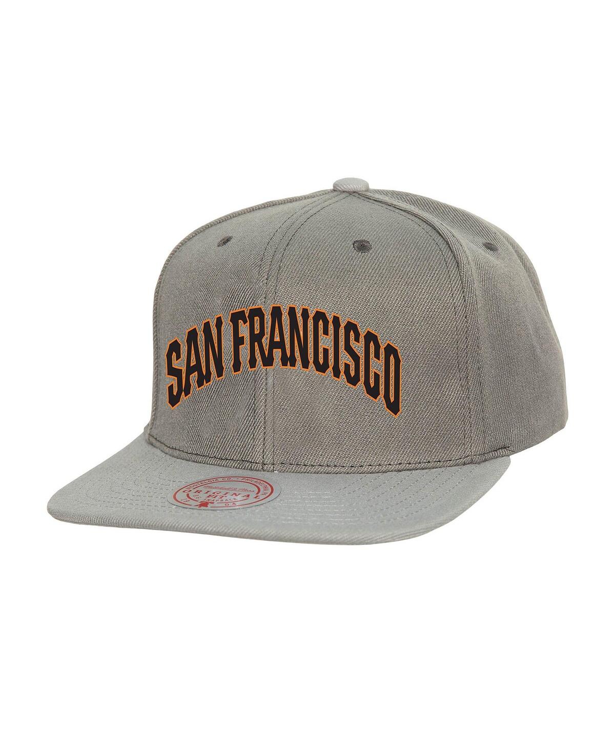 Mitchell & Ness Men's Gray San Francisco Giants Cooperstown Collection Basic Flip Snapback Hat
