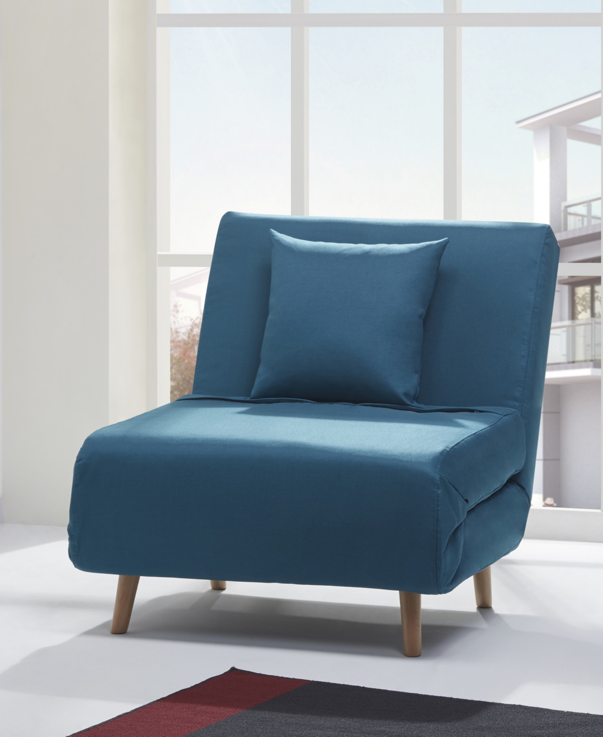 Gold Sparrow 30.7" Polyester Jamie Convertible Chair Bed, Created For Macy's