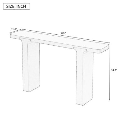 Elegant Acacia Veneer Entryway Table,Suitable For Entryway, Hallway, Living Room, Foyer, Corridor