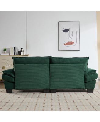  1 Pc   Corduroy  Loveseat, Sleeper, Includes Pillows, Deep Seat, Easy Assembly Sofa Bed