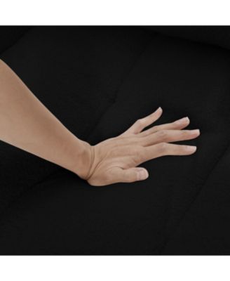 Modern Teddy Fabric Sofa with Pillow