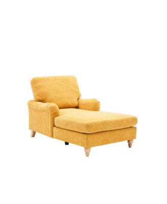 Streamdale Modern Mid-Century Indoor Oversized Chaise Lounger Comfort Sleeper Sofa with Soild Wood Legs