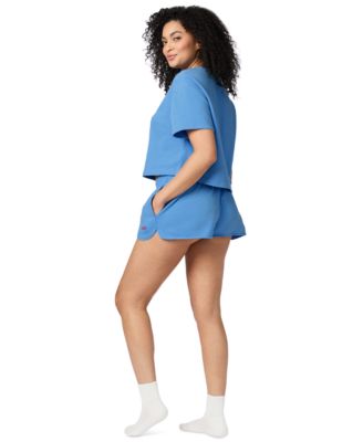 Women's Short-Sleeve French Terry Pajama Set