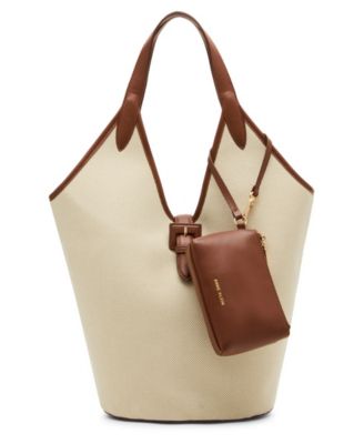 Угловатая большая сумка-хобо в стиле Колор-блок от Anne Klein