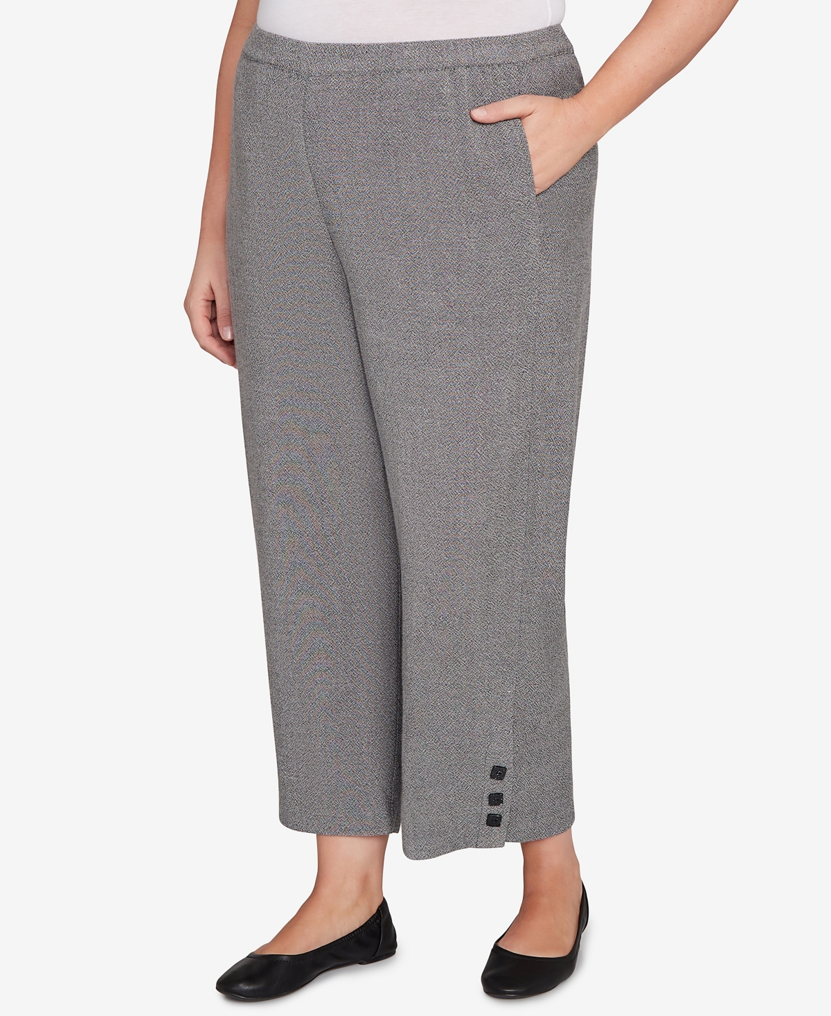Alfred Dunner Plus Size Elastic Ankle Pant