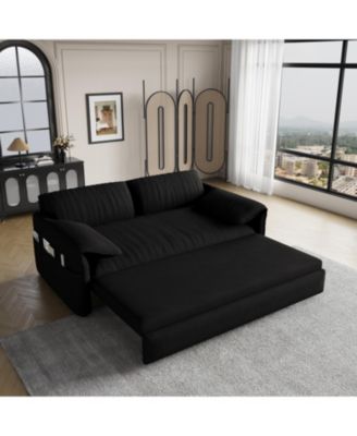  3-in-1 Convertible Sofa Bed with Side Storage