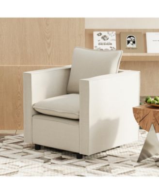 Armchair with Pillow – Soft, Stylish & Compact for Bedrooms, Corners, Reading Rooms – Comfortable Seating with Modern Look