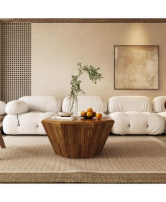 Streamdale Octagonal Rubberwood Coffee Table