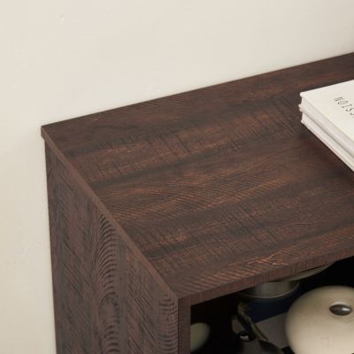 Streamdale Modern Electric Fireplace TV Stand with Glass Shelves