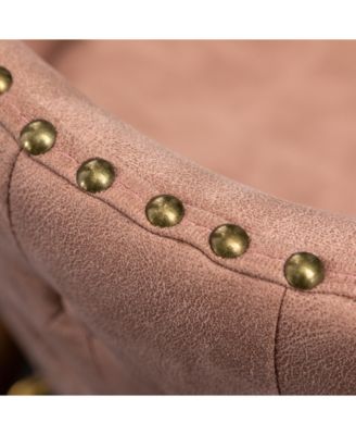 Wing-Back Suede-Like Counter Height Stools