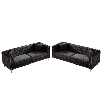 Streamdale Stylish Modern Pull Buckle Design Sofa
