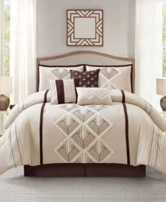 Oliver 7-Piece Comforter Set, Queen