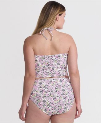 Women's Ruched Halter Midkini Top