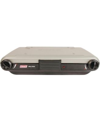 Tabletop Propane Gas Camping 2-in-1 Grill/Stove, 2-Burner