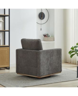 Streamdale 30.7" Swivel Accent Chair - Charcoal