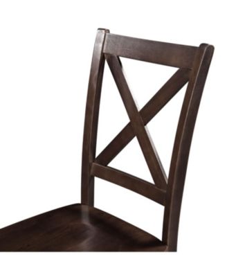 Streamdale 3-Piece Wood Drop Leaf Breakfast Nook Dining Chairs