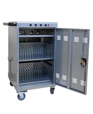 Mobile Charging Cart and Cabinet for Tablets Laptops 35-Device