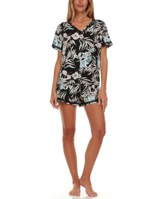 Женский пижамный комплект Elina из трикотажа с принтом Flora by Flora Nikrooz, состоящий из 2 предметов