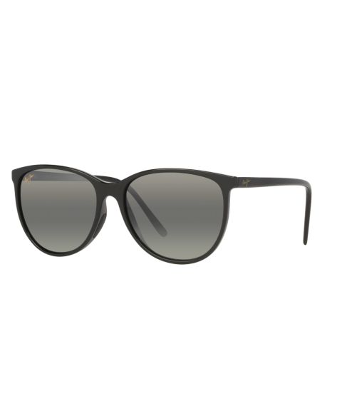 Женские солнцезащитные очки Maui Jim Ocean Polarized Sunglasses, MJ000781, цвет: Чёрный блестящий