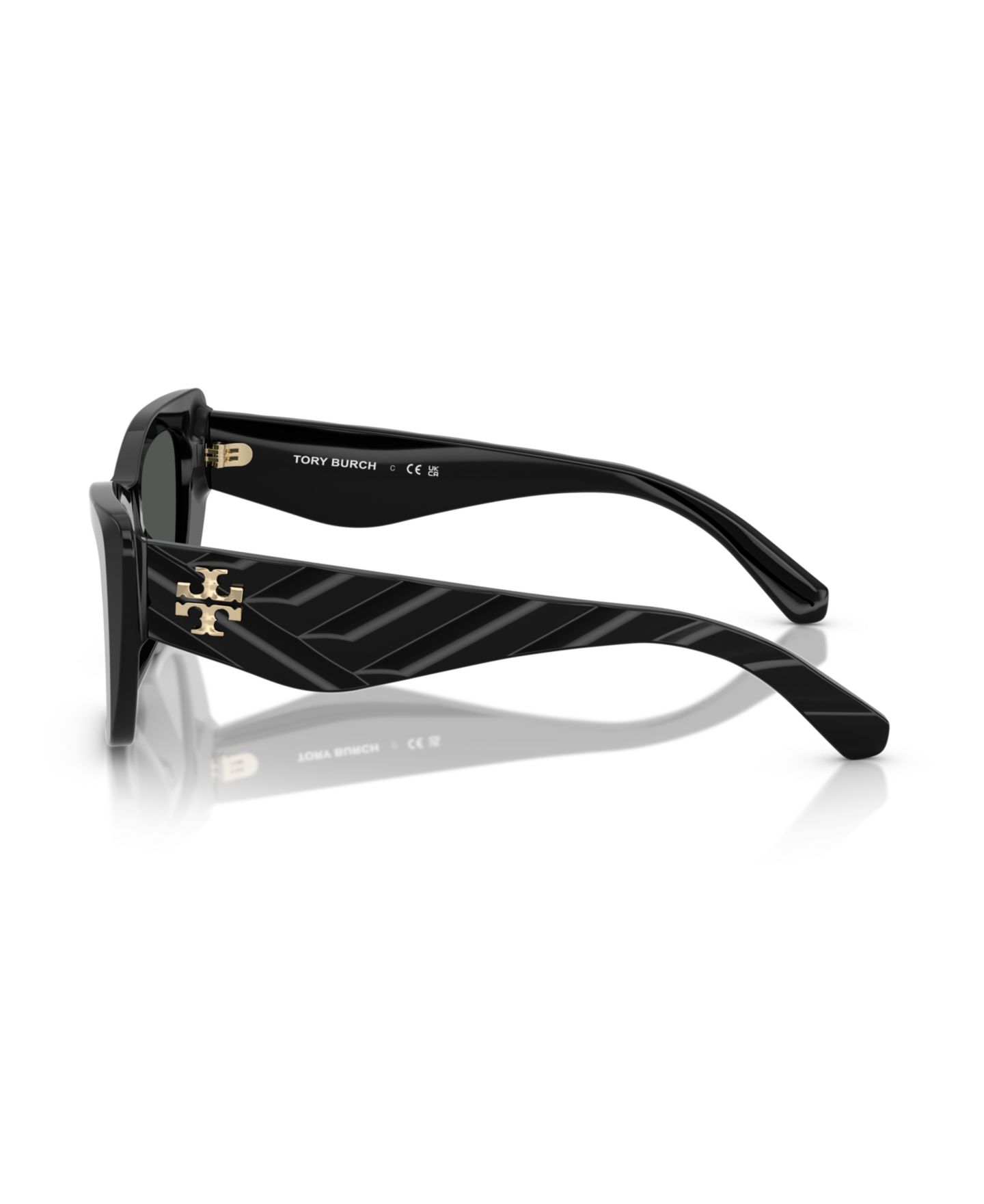 Женские солнцезащитные очки Tory Burch Large Sunglasses, TY7216U, цвет: Чёрный — фото 3