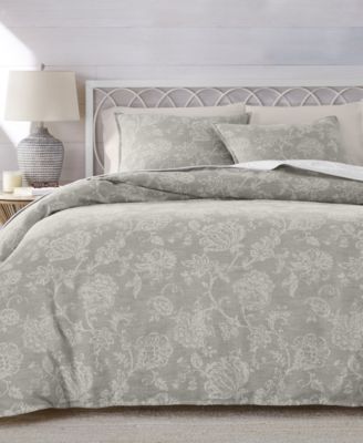 Charter Club - Jacobean Chenille 3-Pc. Duvet Set, King
