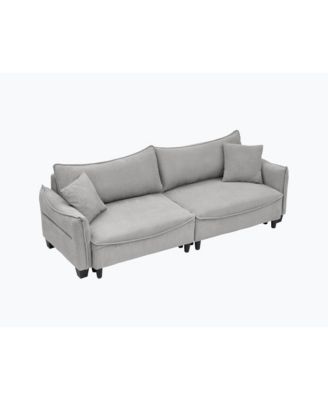 Streamdale Cozy Corduroy Sofa Bed with Pillows for Living Room