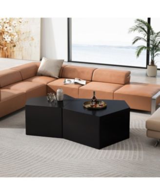 Pentagon Nesting Coffee Table Set (Set of 2)