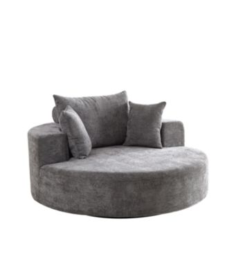 Streamdale 55" Chenille Swivel Sleeper Chair for Comfort & Style