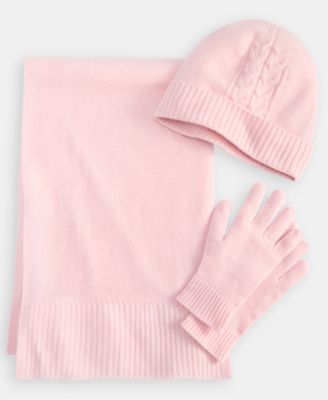 Cashmere Hat, Gloves & Scarf Boxed Gift Set, Created for Macy's