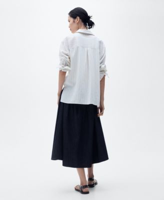 Женские расклешенные джинсовые юбки Mango