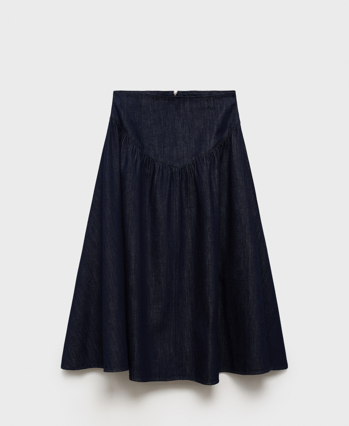 Women's Flared Denim Skirts - Open Blue