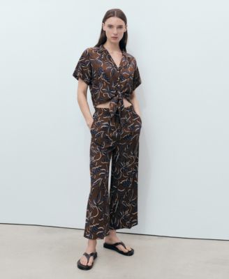 Women's Printed Culotte Pants