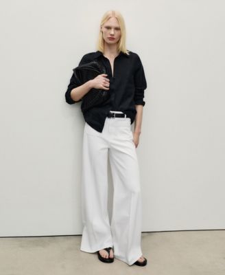 Women's Pocketed Wide Leg Jeans